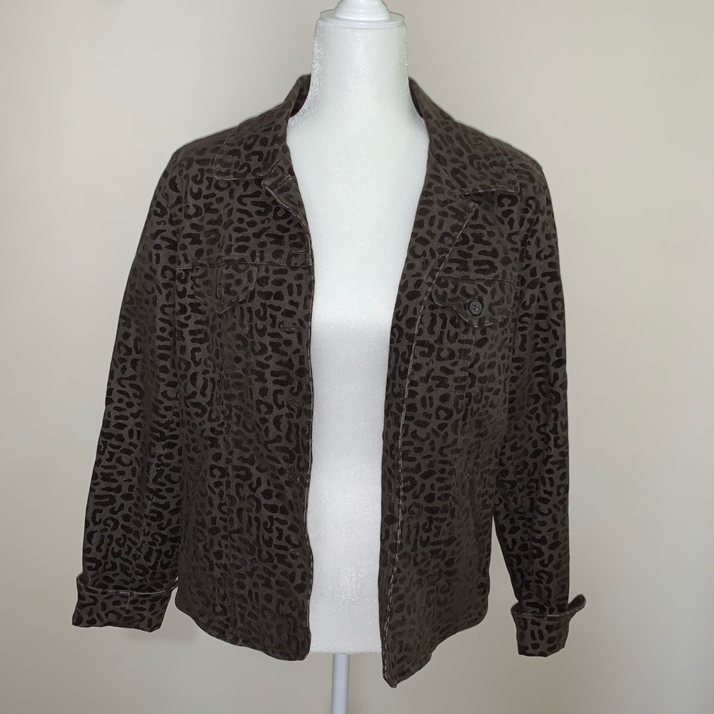 Vintage Cheetah Print Jacket Sz large